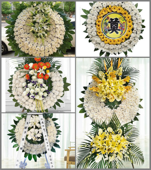 山西晋城沁水县柿庄镇张村村花圈速递